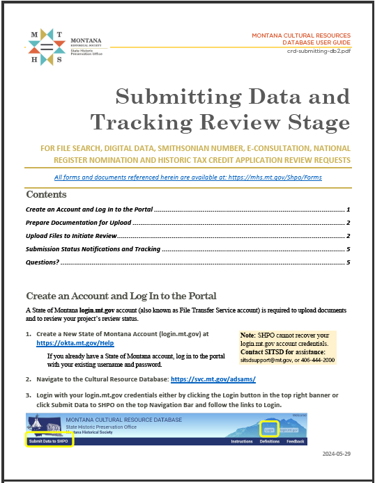 Submitting Data