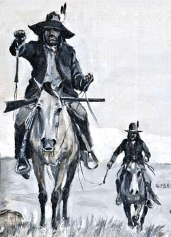  Detail, Cheyenne Cowboys, William Gollings, Montana Historical Society Museum 
